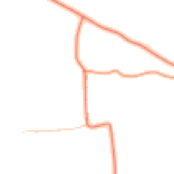 Daytime road noise heatmap for YO61 4SQ
