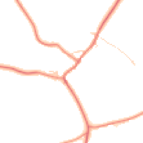 Daytime road noise heatmap for YO61 4TE