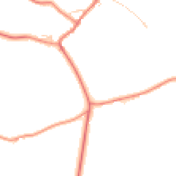 Daytime road noise heatmap for YO61 4TG