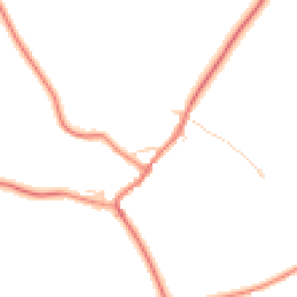 Daytime road noise heatmap for YO61 4UD